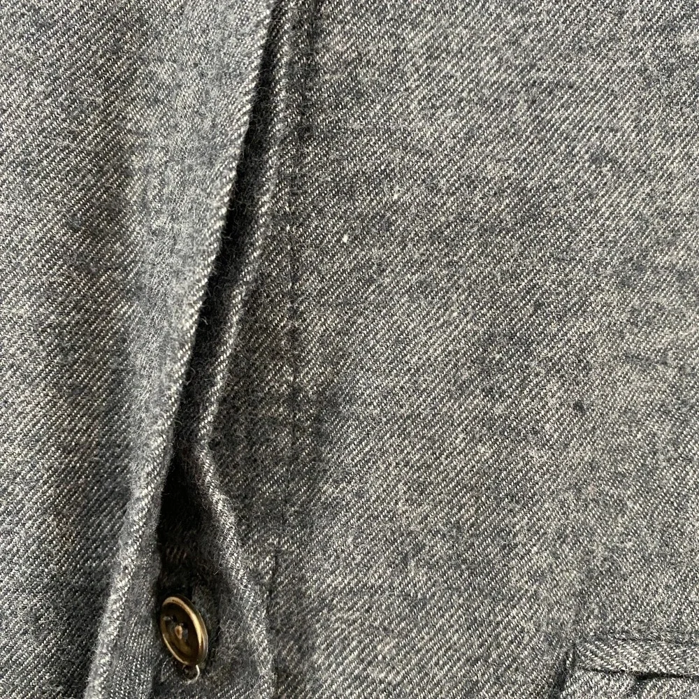 Nicholas K Shirt Womens S Gray Fleece Button Up Front Tie Lagenlook Grunge Layer